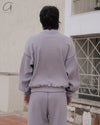 BASERANGE Cotton Ribbed Pants Portugal BAS-TRWA-CH-WI24-HL Grey-blue